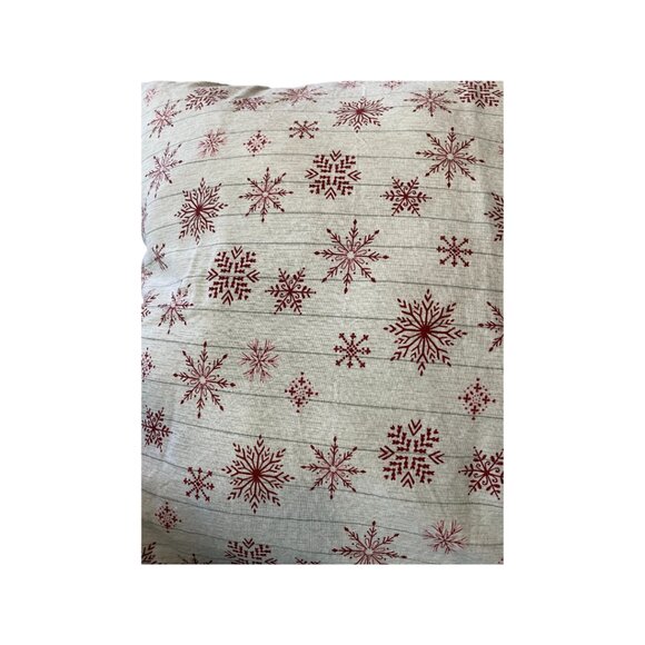 Christmas/Winter Snowflake Pillow Cover- Handmade - Picture 2 of 2